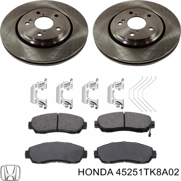 Disco do freio dianteiro 45251TK8A00 Honda