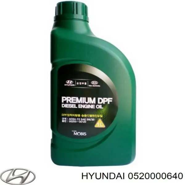 Óleo para motor 0520000640 Hyundai/Kia