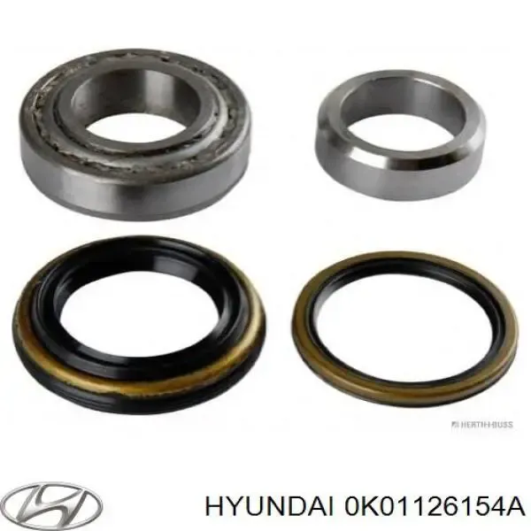 Vedação interna de cubo traseiro 0K01126154A Hyundai/Kia