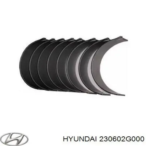 Folhas inseridas de cambota de biela, kit, padrão (STD) para Hyundai Santa Fe II CM