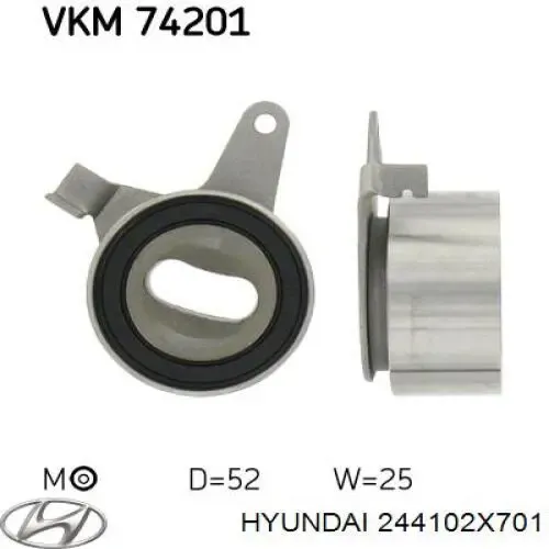 Rolo de reguladora de tensão da correia do mecanismo de distribuição de gás Hyundai/Kia 244102X701 preço, a partir de