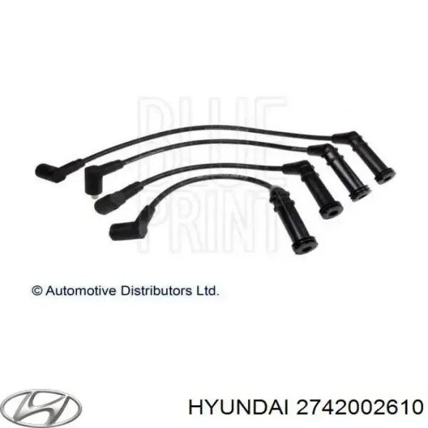 Fios de alta voltagem, kit 2742002610 Hyundai/Kia