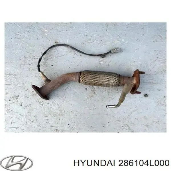 Silenciador, parte dianteira 286104L000 Hyundai/Kia