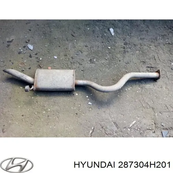 Silenciador, parte traseira Hyundai H-1 STAREX Starex