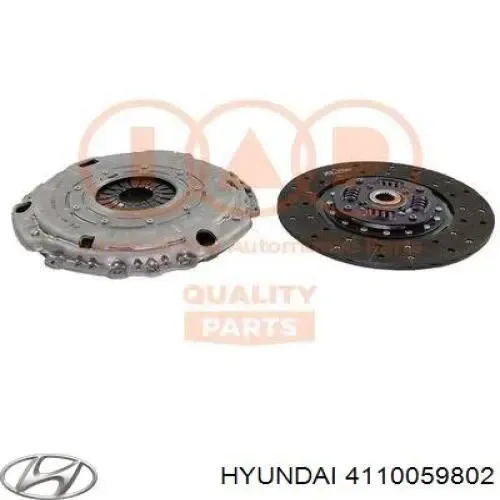 Kit de embraiagem (3 peças) 4110059802 Hyundai/Kia