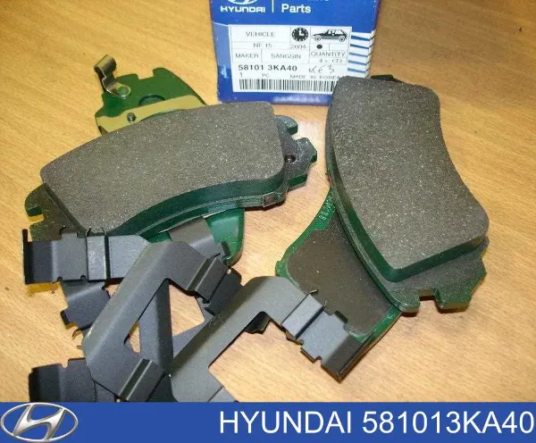 Sapatas do freio dianteiras de disco 581013KA40 Hyundai/Kia