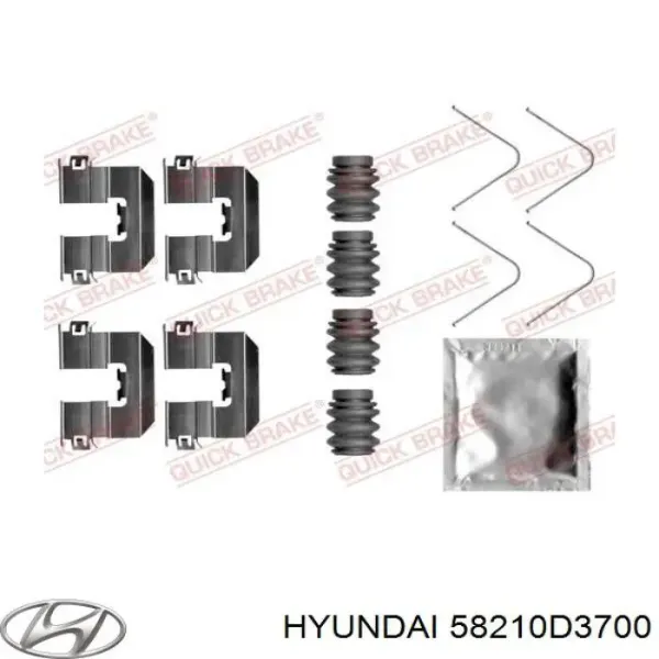 Kit de reparação de suporte do freio traseiro 58210D3700 Hyundai/Kia
