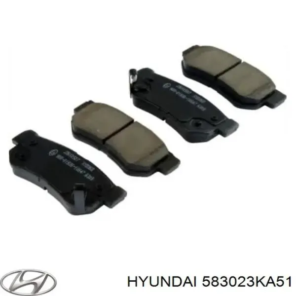 Sapatas do freio traseiras de disco 583023KA51 Hyundai/Kia