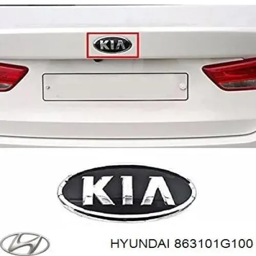Emblema de tampa de porta-malas (emblema de firma) KIA Cerato II