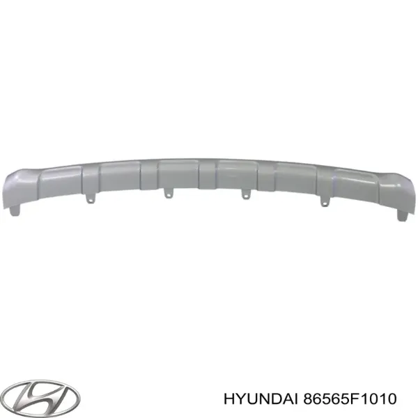Placa sobreposta central do pára-choque dianteiro 86565F1010 Hyundai/Kia