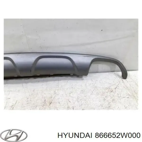 Placa sobreposta do pára-choque traseiro 866652W000 Hyundai/Kia