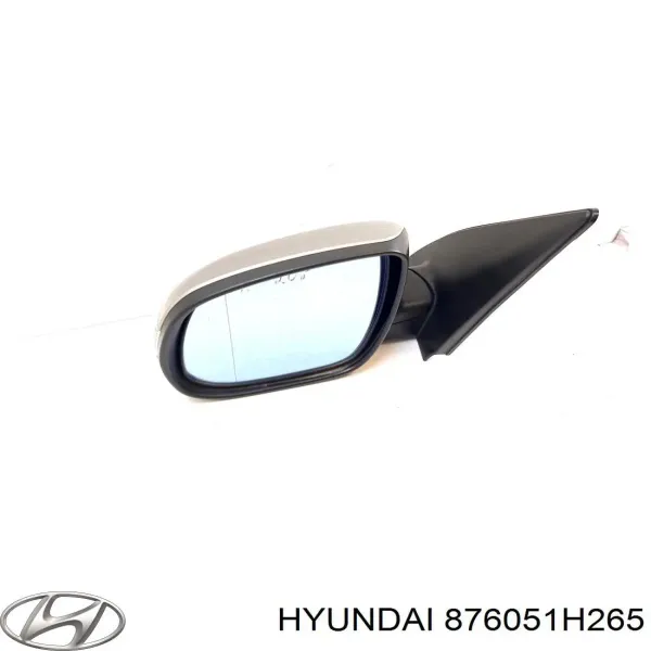 Espelho de retrovisão esquerdo 876051H265 Hyundai/Kia