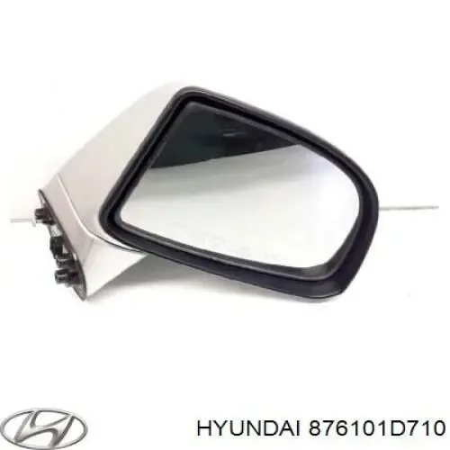 Espelho de retrovisão esquerdo 876101D710 Hyundai/Kia