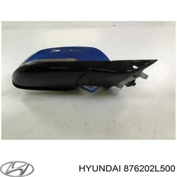 Espelho de retrovisão direito 876202L500 Hyundai/Kia