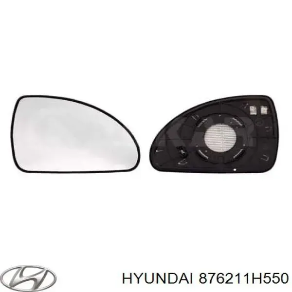 Elemento espelhado do espelho de retrovisão direito Hyundai/Kia 876211H550 preço, a partir de