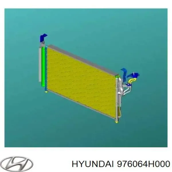 Radiador de aparelho de ar condicionado 976064H000 Hyundai/Kia