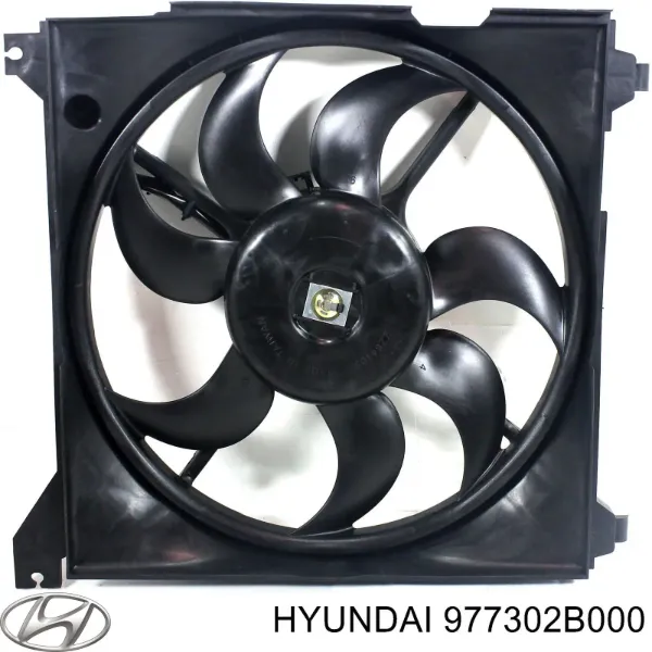 Ventilador elétrico de esfriamento montado (motor + roda de aletas) Hyundai Santa Fe II