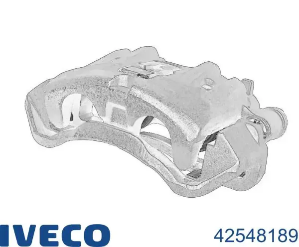 Suporte do freio traseiro esquerdo 42548189 Iveco