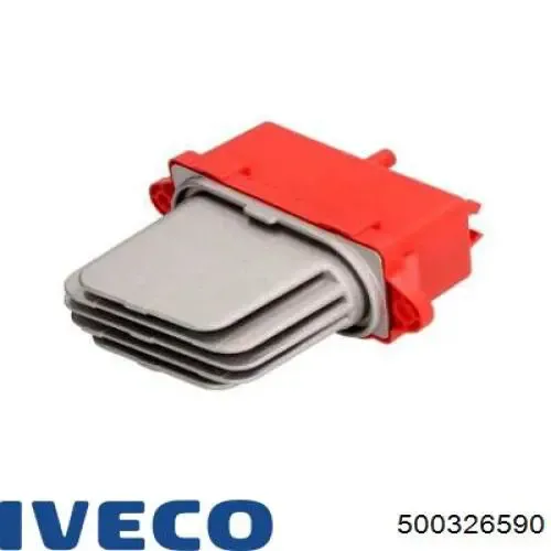 Resistor (resistência) de ventilador de forno (de aquecedor de salão) 500326590 Iveco