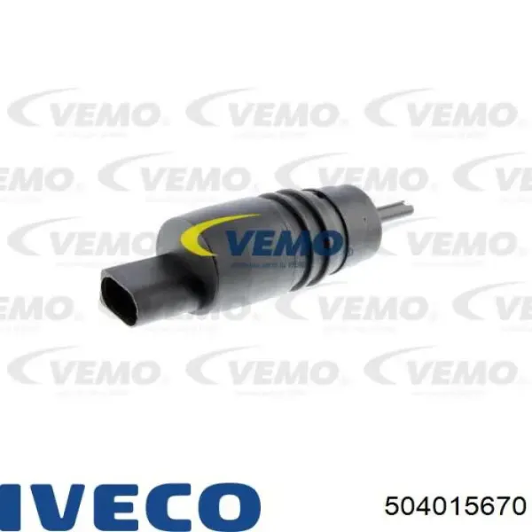 Bomba de motor de fluido para lavador de vidro dianteiro 504015670 Iveco