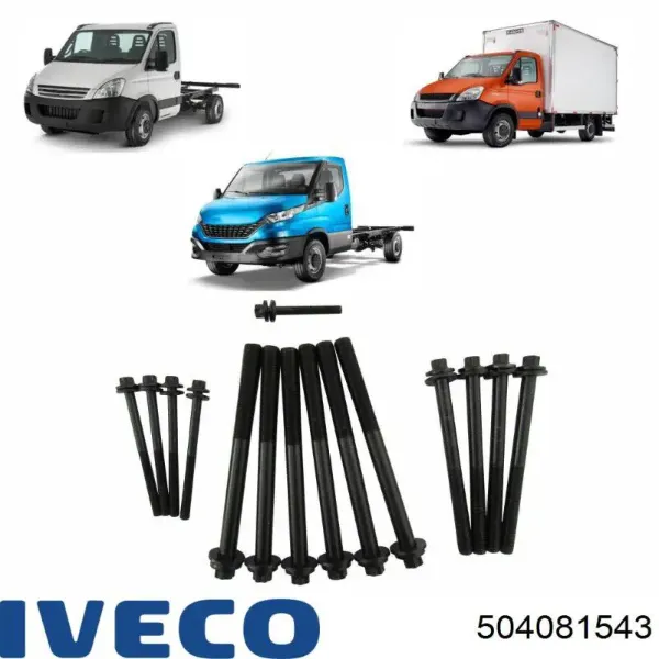 Parafuso de cabeça de motor (CBC) 504081543 Iveco