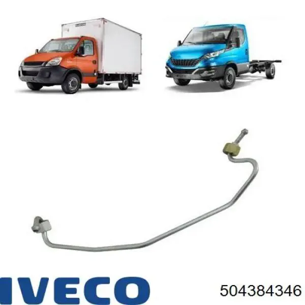 Tubo de combustível, kit 504384346 Iveco
