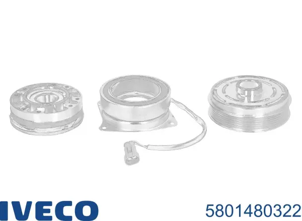 Acoplamento viscoso de ventilador de esfriamento 5801480322 Iveco