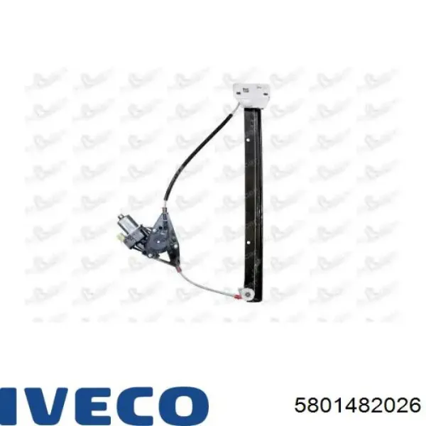 Mecanismo de acionamento de vidro da porta dianteira direita 5801482026 Iveco
