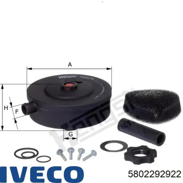 Filtro de ventilação de cárter 5802292922 Iveco
