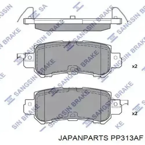Compre PP313AF Japan Parts Sapatas do freio traseiras de disco