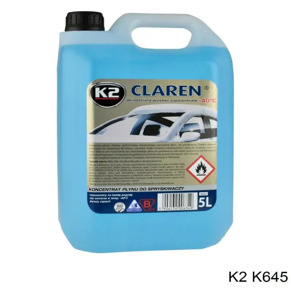 Fluido para lavador de pára-brisas K645 K2