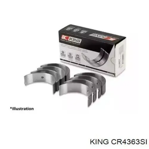 Folhas inseridas de cambota de biela, kit, padrão (STD) CR4363SI King