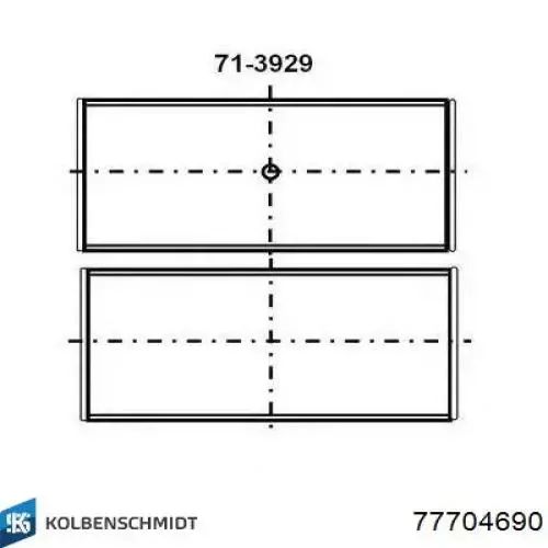 Bucha de biela 77704690 Kolbenschmidt