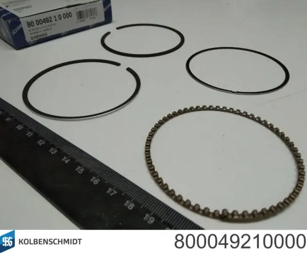 Anéis do pistão para 1 cilindro, STD. 800049210000 Kolbenschmidt