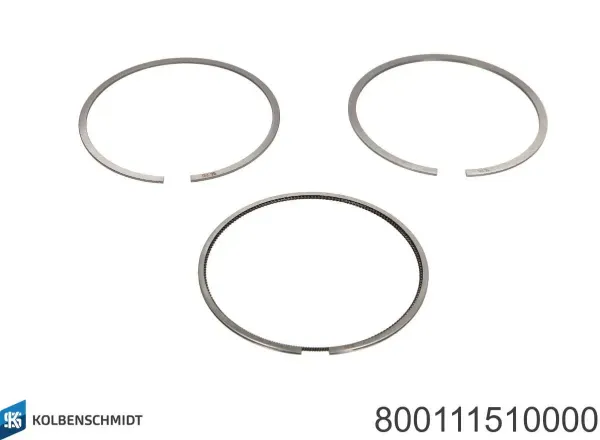 Anéis do pistão para 1 cilindro, STD. 800111510000 Kolbenschmidt