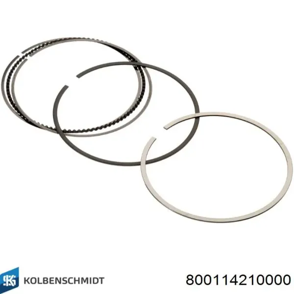 Anéis do pistão para 1 cilindro, STD. 800114210000 Kolbenschmidt