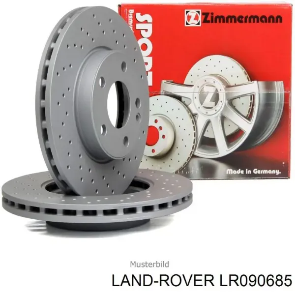 Disco do freio dianteiro LR090685 Land Rover