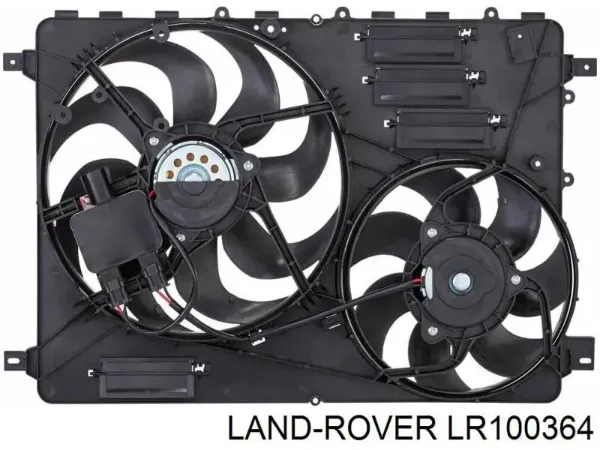 Difusor do radiador de esfriamento, montado com motor e roda de aletas LR100364 Land Rover