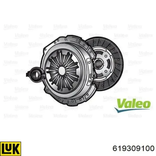 Kit de embraiagem (3 peças) 619309100 LUK