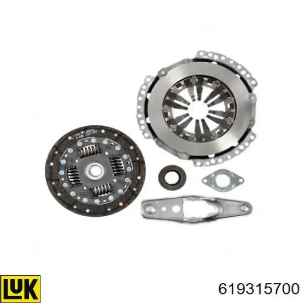 Kit de embraiagem (3 peças) 619315700 LUK