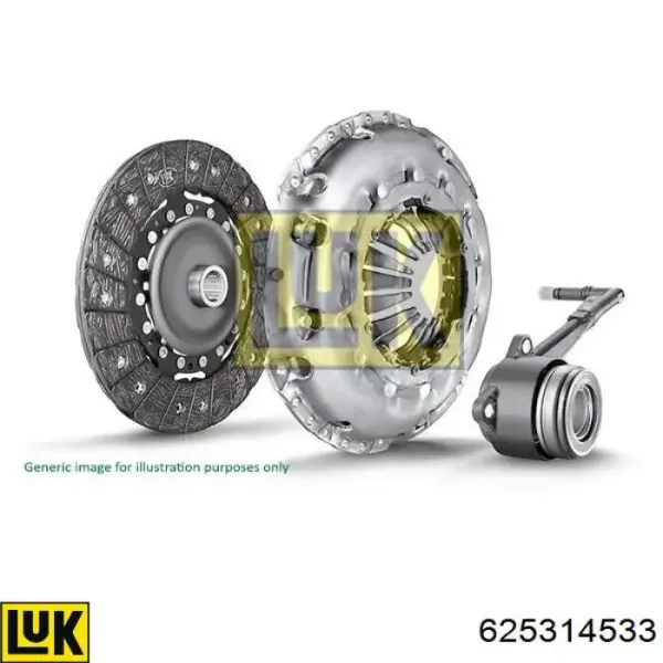 Kit de embraiagem (3 peças) 5801434745 Fiat/Alfa/Lancia