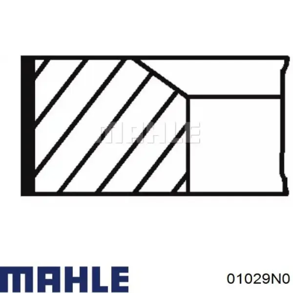Anéis do pistão para 1 cilindro, STD. 01029N0 Mahle Original