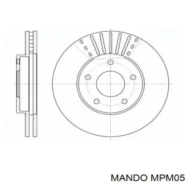 Sapatas do freio dianteiras de disco MPM05 Mando