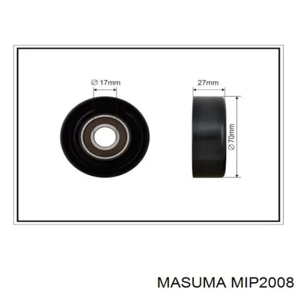 Reguladora de tensão da correia de transmissão MIP2008 Masuma