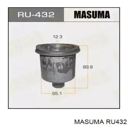 Bloco silencioso de viga traseira (de plataforma veicular) RU432 Masuma
