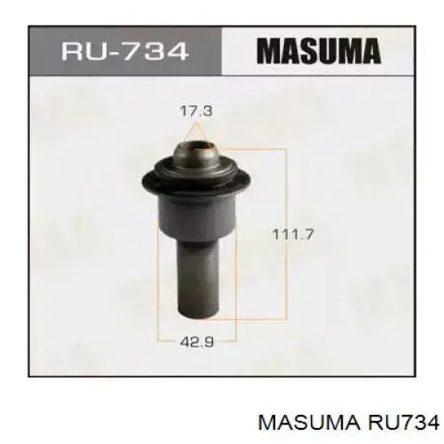 Bloco silencioso (coxim) de viga dianteira (de plataforma veicular) RU734 Masuma