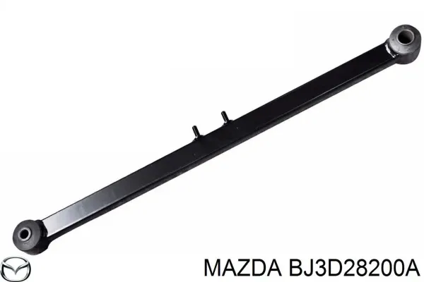 Braço oscilante (tração) longitudinal inferior direito de suspensão traseira BJ3D28200A Mazda