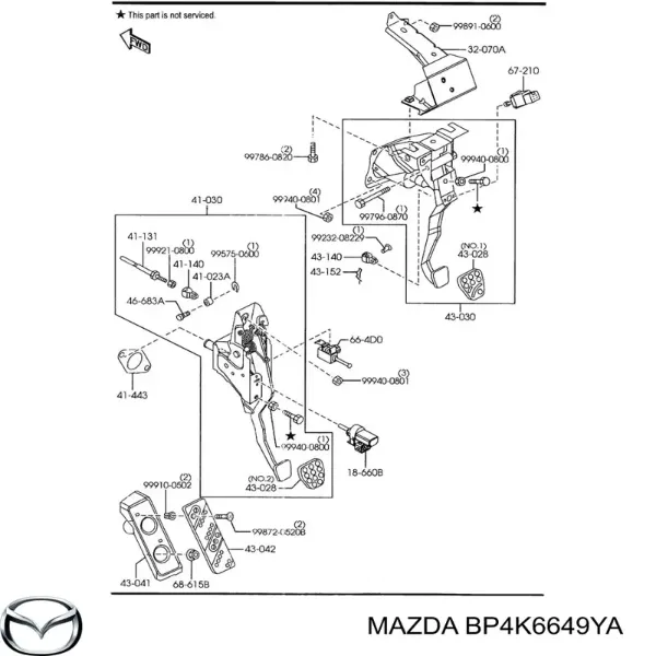 Sensor de ativação de embraiagem Mazda CX-7 