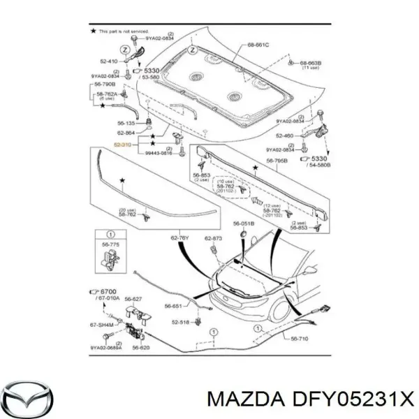 Capota Mazda CX-30 DM