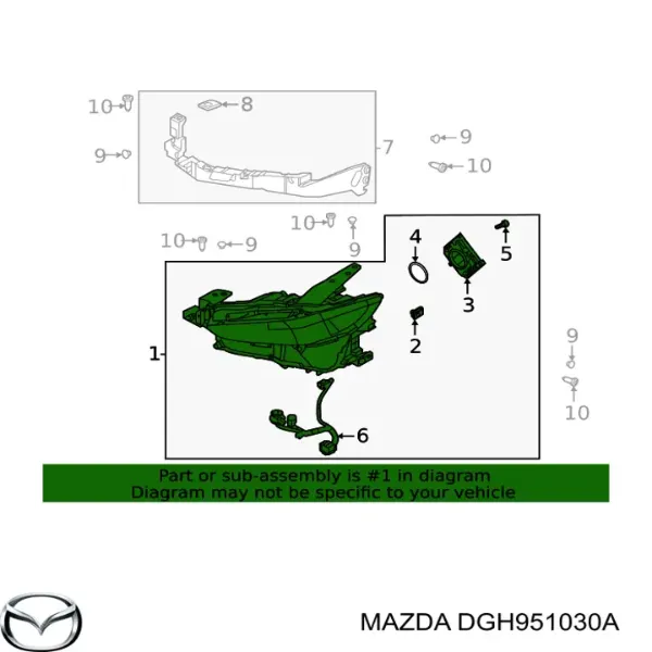 Luz direita Mazda CX-30 DM